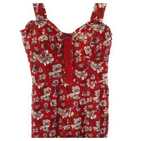 AMERICAN EAGLE Floral Wide Leg Jumpsuit Size 0 - Picture 7 of 8